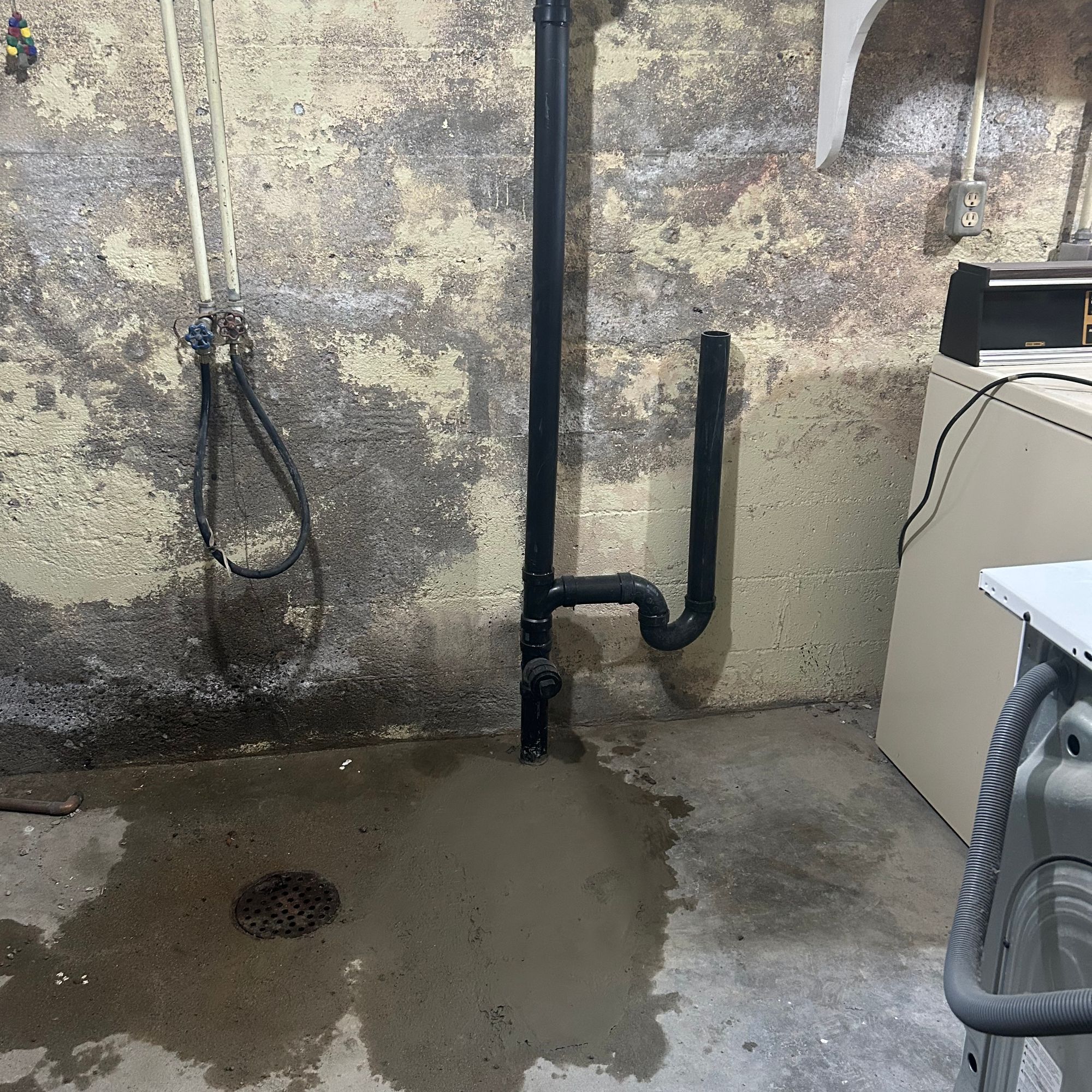 Pipework in a utility room